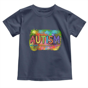 Autism Acceptance Toddler T Shirt Accept Understand Love Autistic Support TS02 Navy Print Your Wear
