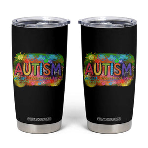 Autism Acceptance Tumbler Cup Accept Understand Love Autistic Support TS02 Black Print Your Wear