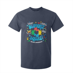 Autism Awareness Support Squad T Shirt For Kid In April We Wear Blue TS02 Navy Print Your Wear