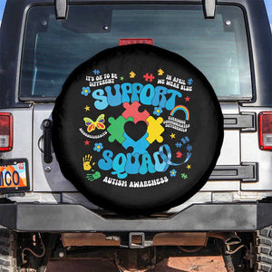 Autism Awareness Support Squad Spare Tire Cover In April We Wear Blue TS02 No hole Black Print Your Wear