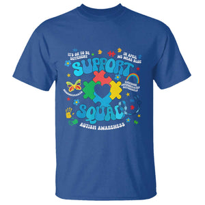 Autism Awareness Support Squad T Shirt In April We Wear Blue TS02 Royal Blue Print Your Wear