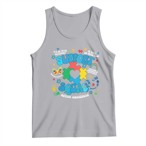 Autism Awareness Support Squad Tank Top In April We Wear Blue TS02 Athletic Heather Print Your Wear
