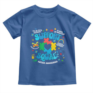 Autism Awareness Support Squad Toddler T Shirt In April We Wear Blue TS02 Royal Blue Print Your Wear