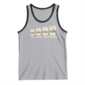 Funny Autism Mom Tank Top Coffee Support Autistic TS02 Athletic Heather Black Print Your Wear
