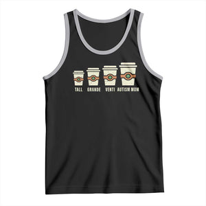Funny Autism Mom Tank Top Coffee Support Autistic TS02 Black Athletic Heather Print Your Wear