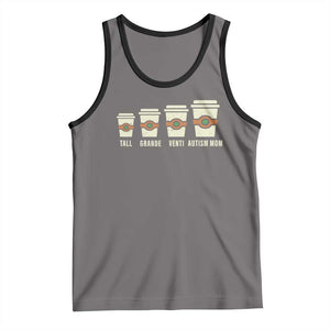 Funny Autism Mom Tank Top Coffee Support Autistic TS02 Deep Heather Black Print Your Wear