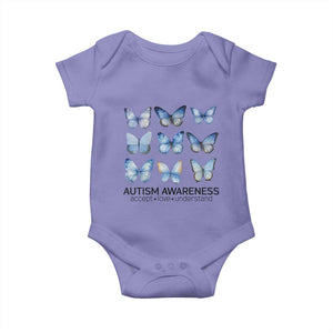Autism Awareness Blue Butterflies Baby Onesie Accept Love Understand TS02 Violet Print Your Wear