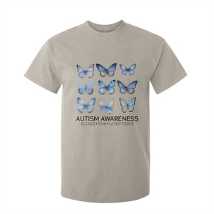 Autism Awareness Blue Butterflies T Shirt For Kid Accept Love Understand TS02 Sand Print Your Wear