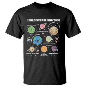 Neurodiverse Universe T Shirt Autism Awareness ASD ADHD Neurodiversity Sped Teacher TS02 Black Print Your Wear