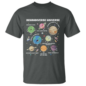 Neurodiverse Universe T Shirt Autism Awareness ASD ADHD Neurodiversity Sped Teacher TS02 Dark Heather Print Your Wear