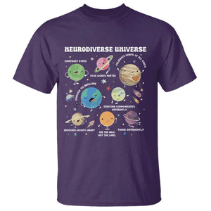 Neurodiverse Universe T Shirt Autism Awareness ASD ADHD Neurodiversity Sped Teacher TS02 Purple Print Your Wear