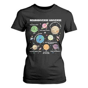 Neurodiverse Universe T Shirt For Women Autism Awareness ASD ADHD Neurodiversity Sped Teacher TS02 Black Print Your Wear