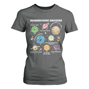 Neurodiverse Universe T Shirt For Women Autism Awareness ASD ADHD Neurodiversity Sped Teacher TS02 Dark Heather Print Your Wear