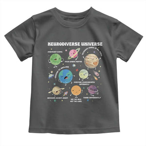 Neurodiverse Universe Toddler T Shirt Autism Awareness ASD ADHD Neurodiversity Sped Teacher TS02 Dark Heather Print Your Wear