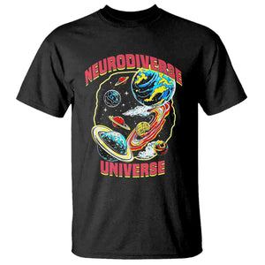 Neurodiverse Universe T Shirt Neurodiversity Embrace ADHD Autism ASD TS02 Black Print Your Wear