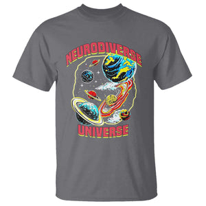 Neurodiverse Universe T Shirt Neurodiversity Embrace ADHD Autism ASD TS02 Charcoal Print Your Wear
