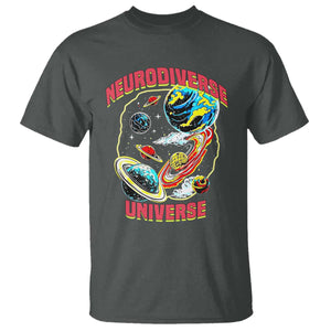 Neurodiverse Universe T Shirt Neurodiversity Embrace ADHD Autism ASD TS02 Dark Heather Print Your Wear