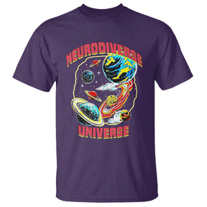 Neurodiverse Universe T Shirt Neurodiversity Embrace ADHD Autism ASD TS02 Purple Print Your Wear