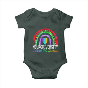 Neurodiversity Baby Onesie Autism Spectrum ASD ADHD Rainbow Boho TS02 Print Your Wear