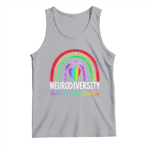 Neurodiversity Tank Top Autism Spectrum ASD ADHD Rainbow Boho TS02 Athletic Heather Print Your Wear