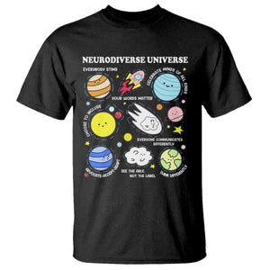 Neurodiverse Universe T Shirt Autism Awareness ADHD ASD Neurodiversity TS02 Black Print Your Wear