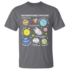 Neurodiverse Universe T Shirt Autism Awareness ADHD ASD Neurodiversity TS02 Charcoal Print Your Wear