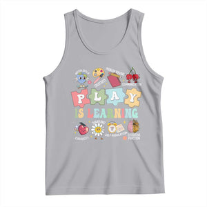 Special Education Tank Top Play is Learning Sped Teacher TS02 Athletic Heather Print Your Wear