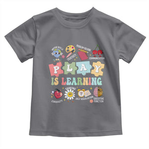 Special Education Toddler T Shirt Play is Learning Sped Teacher TS02 Charcoal Print Your Wear
