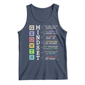 Special Education Tank Top Growth Mindset Positive Inspiration TS02 Navy Print Your Wear