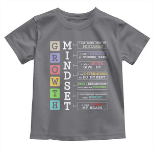 Special Education Toddler T Shirt Growth Mindset Positive Inspiration TS02 Charcoal Print Your Wear
