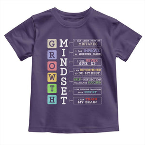 Special Education Toddler T Shirt Growth Mindset Positive Inspiration TS02 Purple Print Your Wear