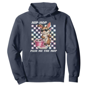 Hip Hop Easter Bunny Cleaning Pun Hoodie Funny Rabbit with Mop TS02 Navy Print Your Wear