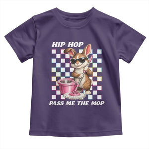 Hip Hop Easter Bunny Cleaning Pun Toddler T Shirt Funny Rabbit with Mop TS02 Purple Print Your Wear