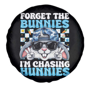 Funny Easter Bunny Forget the Bunnies I’m Chasing Hunnies Spare Tire Cover Cool Rabbit with Sunglasses & Hat Humor TS02 Print Your Wear