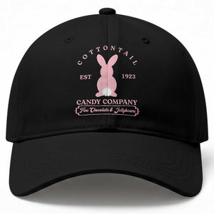 Cottontail Candy Company Vintage Easter Bunny Baseball Cap Retro Chocolate and Jellybeans Spring Lovers TS02 Print Your Wear