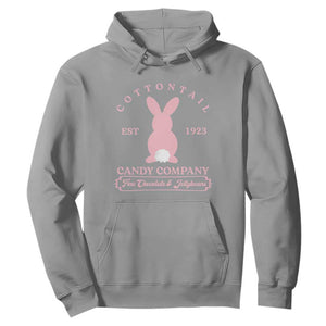 Cottontail Candy Company Vintage Easter Bunny Hoodie Retro Chocolate and Jellybeans Spring Lovers TS02 Sport Gray Print Your Wear