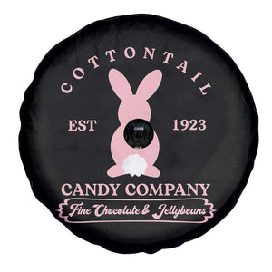 Cottontail Candy Company Vintage Easter Bunny Spare Tire Cover Retro Chocolate and Jellybeans Spring Lovers TS02 Print Your Wear