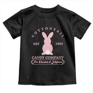 Cottontail Candy Company Vintage Easter Bunny Toddler T Shirt Retro Chocolate and Jellybeans Spring Lovers TS02 Black Print Your Wear