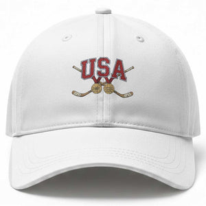 USA Ice Hockey Pride 1980 to 2026 Legacy Baseball Cap Patriotic American Champions