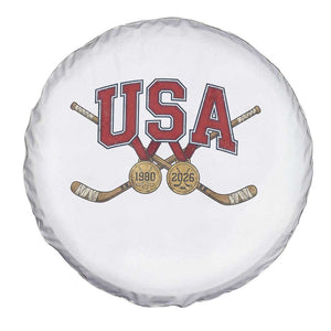 USA Ice Hockey Pride 1980 to 2026 Legacy Spare Tire Cover Patriotic American Champions TS02 Print Your Wear