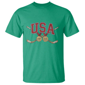 USA Ice Hockey Pride 1980 to 2026 Legacy T Shirt Patriotic American Champions TS02 Irish Green Print Your Wear
