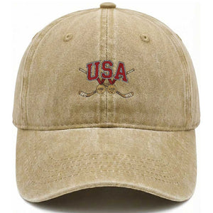 USA Ice Hockey Pride 1980 to 2026 Legacy Washed Cotton Baseball Cap Patriotic American Champions