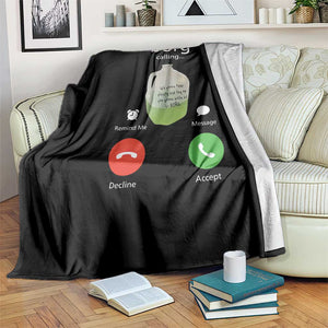 Funny Borg Drink Caling Meme Throw Blanket College Party Drink Viral Humor TS02 Print Your Wear