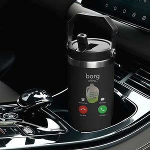 Funny Borg Drink Caling Meme Flip Straw Tumbler College Party Drink Viral Humor TS02 Print Your Wear