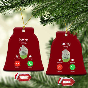 Funny Borg Drink Caling Meme Ceramic Ornament College Party Drink Viral Humor TS02 Print Your Wear