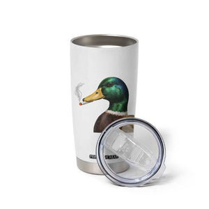 Smoking Mallard Meme Graphic Tumbler Cup Chaotic Funny Wild Duck Attitude Viral Internet Humor TS02 Print Your Wear