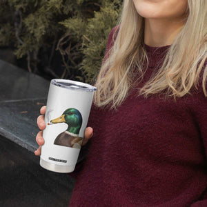 Smoking Mallard Meme Graphic Tumbler Cup Chaotic Funny Wild Duck Attitude Viral Internet Humor TS02 Print Your Wear
