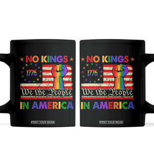 No Kings In America Rainbow Flag Coffee Mug TS02 Black Print Your Wear