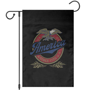 America Since 1776 Garden Flag 4th of July Retro Vintage Patriotic Eagle Pride TS02 Black Print Your Wear