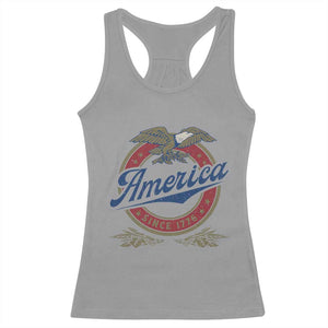 America Since 1776 Racerback Tank Top 4th of July Retro Vintage Patriotic Eagle Pride TS02 Sport Gray Print Your Wear